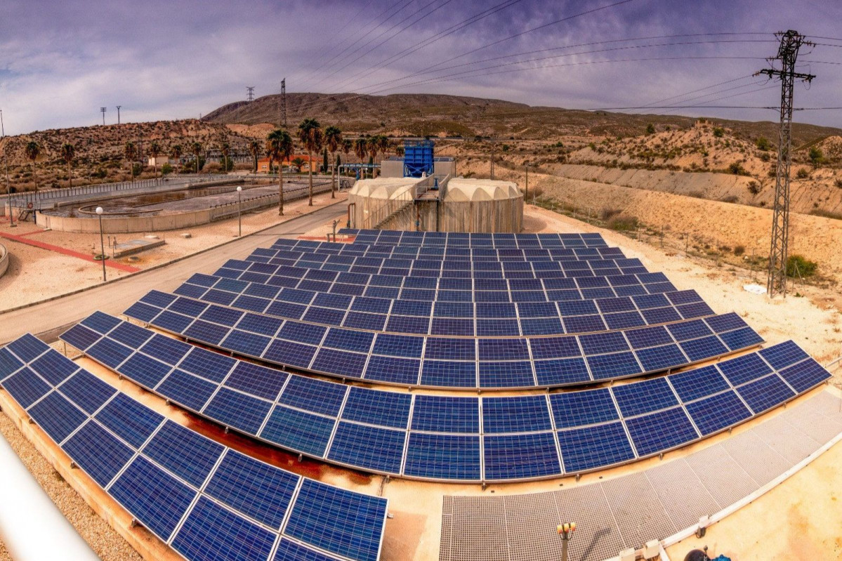 EDAR Cieza Placas fotovoltaicas (Foto CARM)