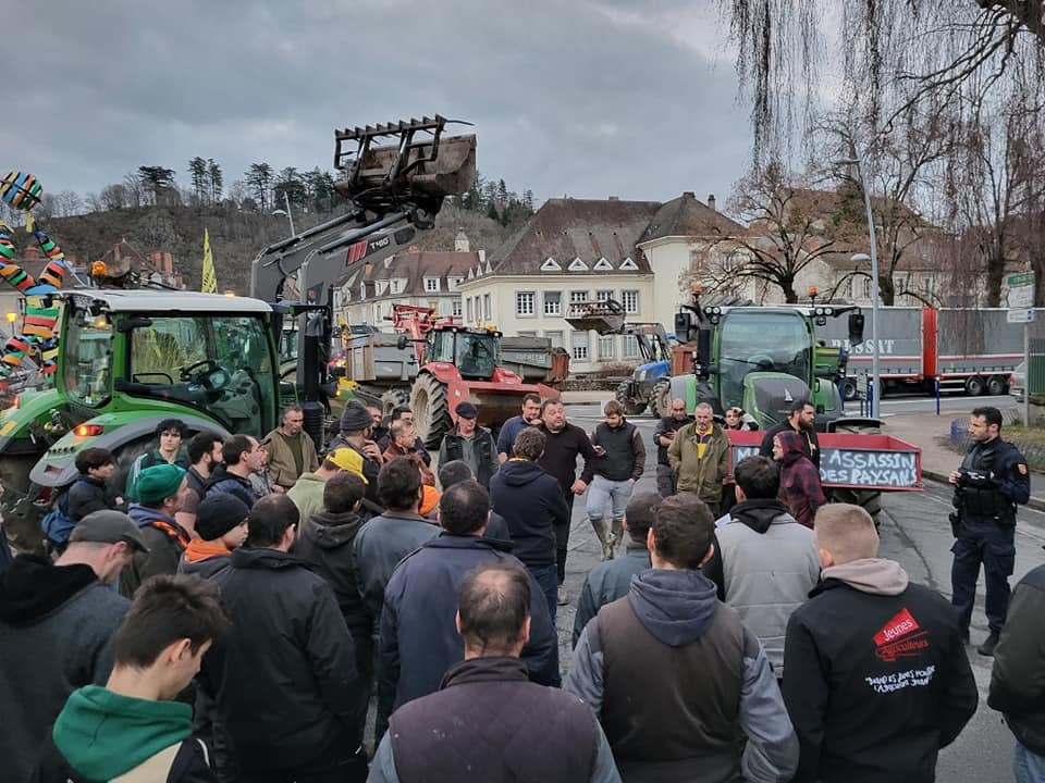 Protestas agricultores franceses 2 (Foto Coordinaciu00f3n Rural FBRRSS)