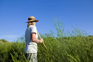 Mujer en el campo (Foto Junta de Andaluc&iacute;a)
