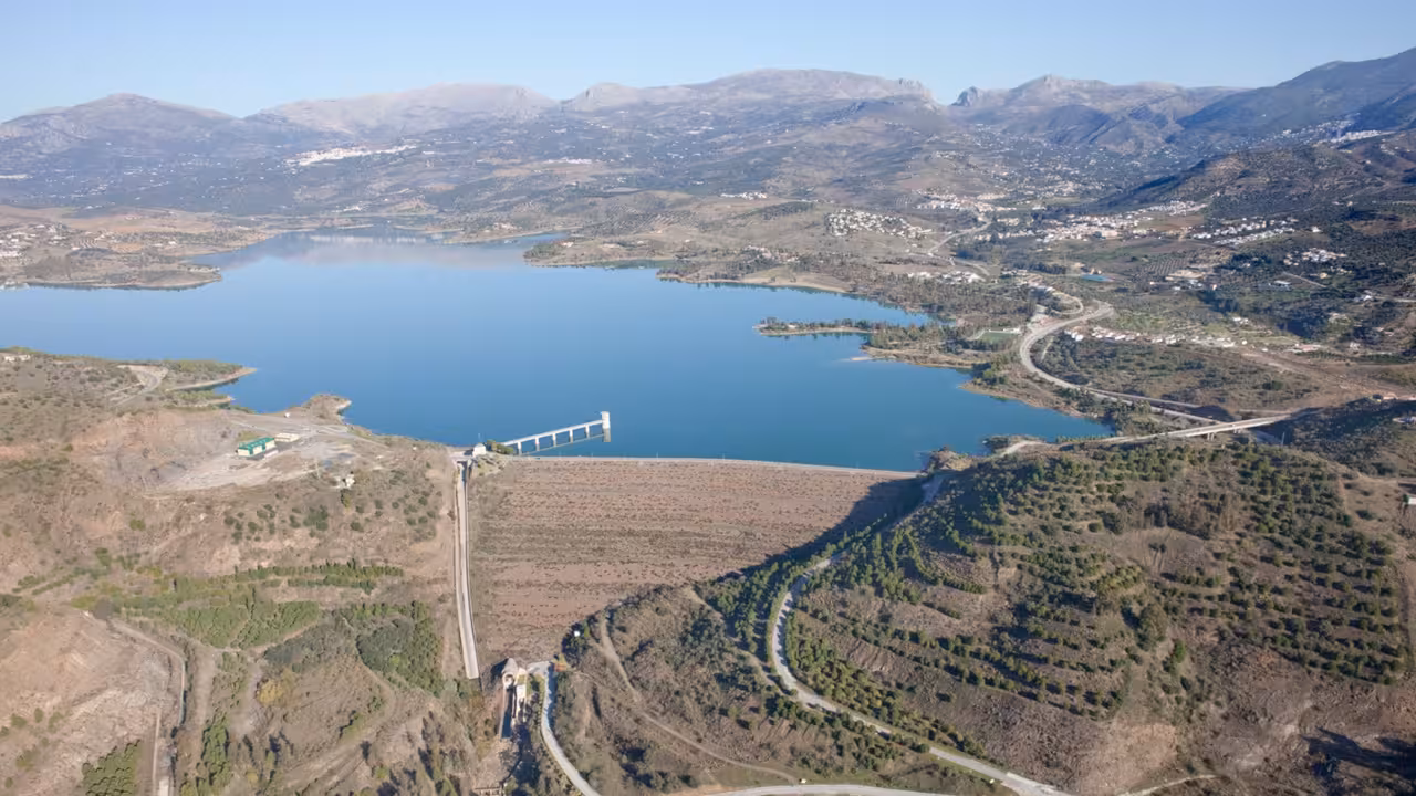 Embalse de La Vi&ntilde;uela (Foto Comit&eacute; de Gesti&oacute;n de la Sequ&iacute;a de las Cuencas Mediterr&aacute;neas Andaluzas)