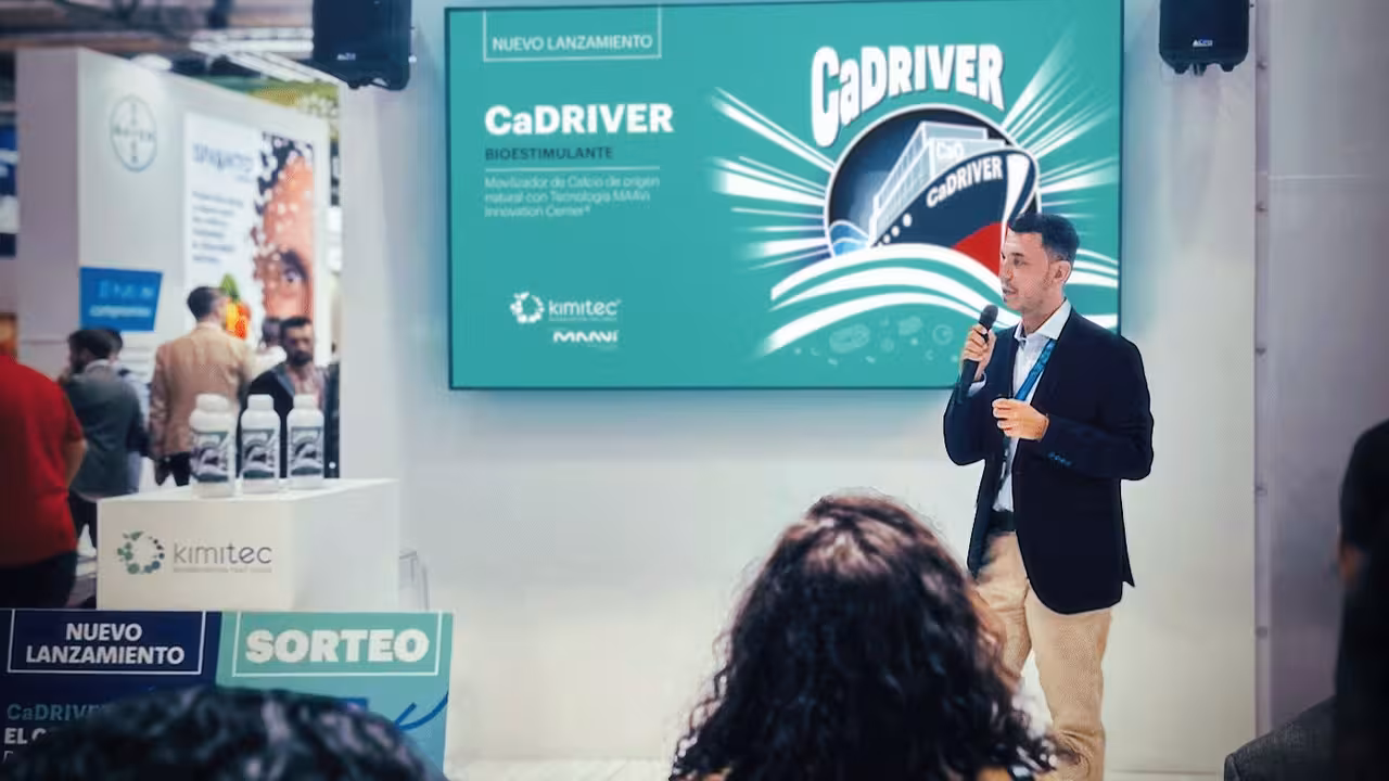 Presentaci&oacute;n de CaDRIVER en Fruit Attraction (Foto Kimitec)