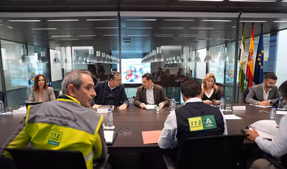 Reuni&oacute;n de coordinacion por la Dana (Foto Junta de Andaluc&iacute;a)