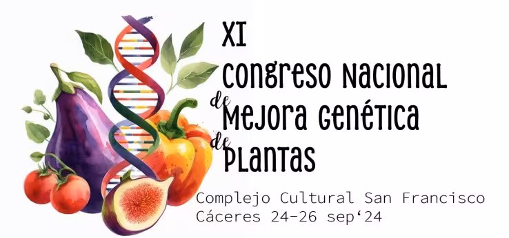 Cartel del Congreso Nacional de Mejora Gen&eacute;tica de Plantas (Imagen Cicytex)