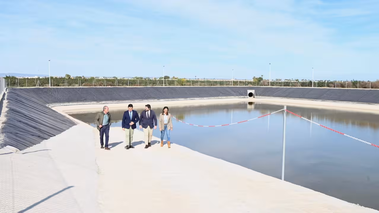 Inauguraci&oacute;n de los colectores Norte y Sur de San Javier (Foto CARM)