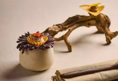 Detalle de una de las creaciones del restaurante Frases (Foto Peter Marconi/Frases web Estrellas Michel&iacute;n)