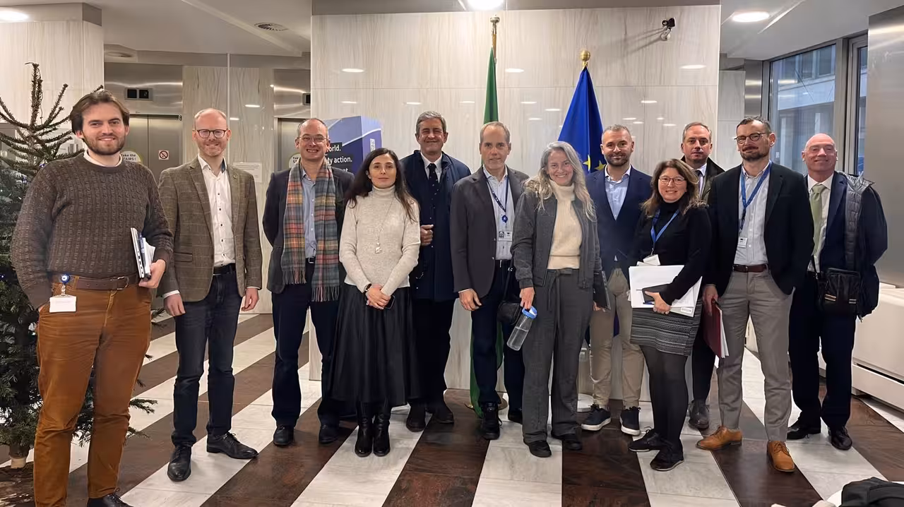 Responsables de la RFEC en Bruselas para abordar el silvestrismo (Foto RFEC)