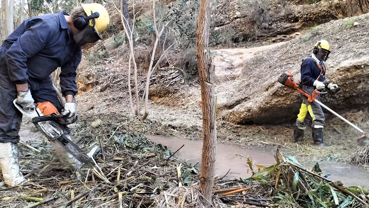 Mejora ambiental en la Reserva fluvial del r&iacute;o Ch&iacute;camo (Foto CHS)