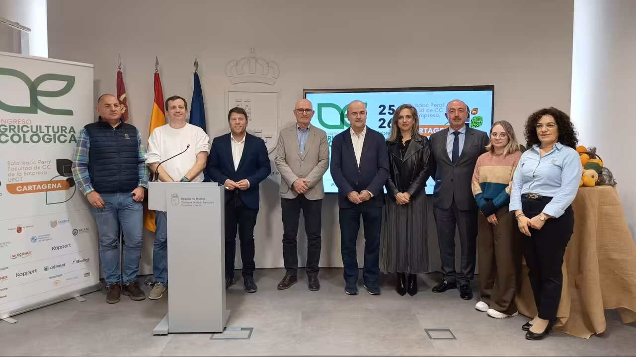 Presentaci&oacute;n del Congreso de Agricultura Ecol&oacute;gica (Foto CARM)