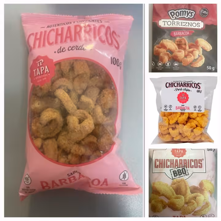 Nuevas marcas de torreznos con trazas de salmonella (Foto Aesan)