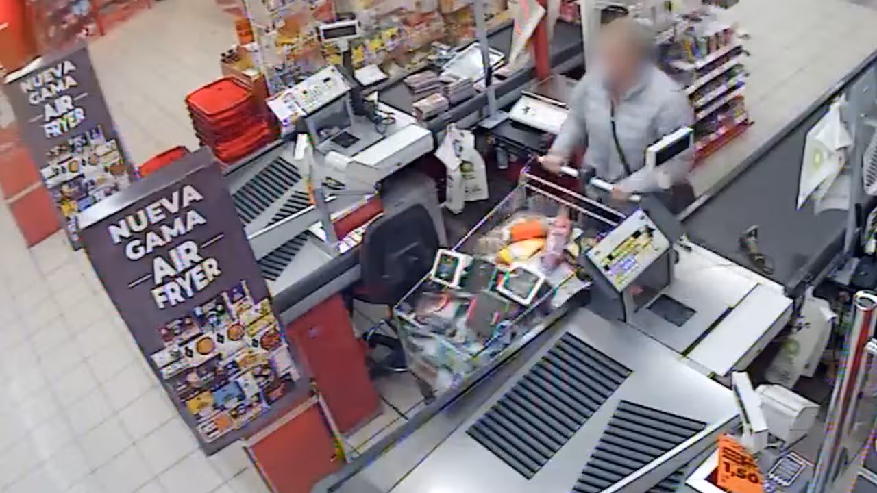 Hurto en un supermercado de Alicante (Foto Guardia Civil)