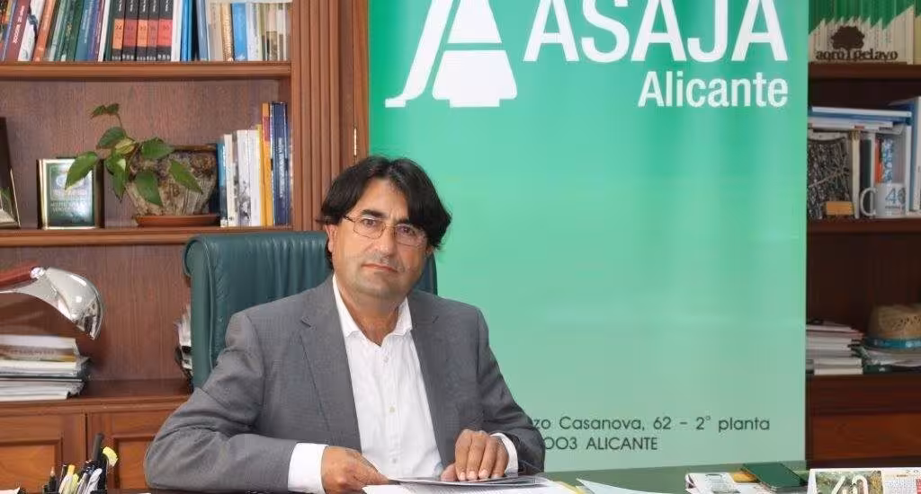 Jos&eacute; Vicente Andreu, presidente de Asaja Alicante (Foto Asaja)
