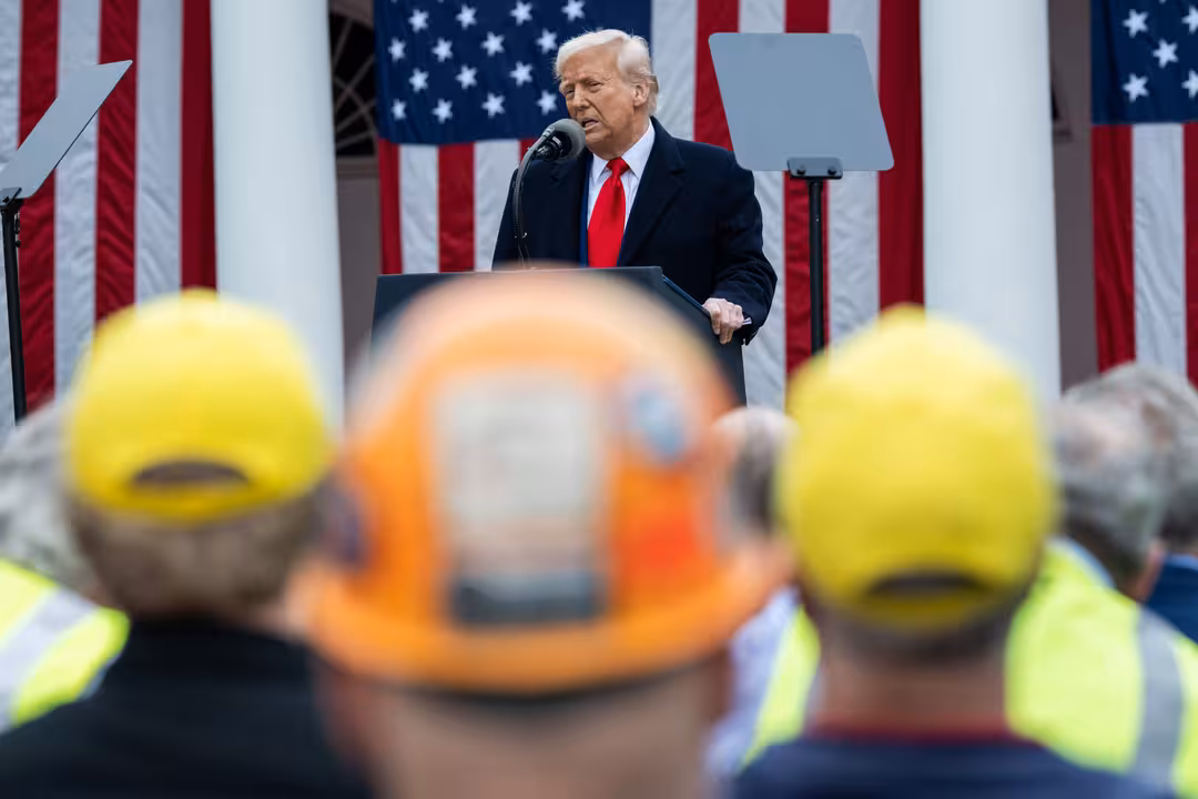 Intervenci&oacute;n de Trump en el acto del D&iacute;a de la Liberaci&oacute;n arancelaria (Imagen de The White House en X)