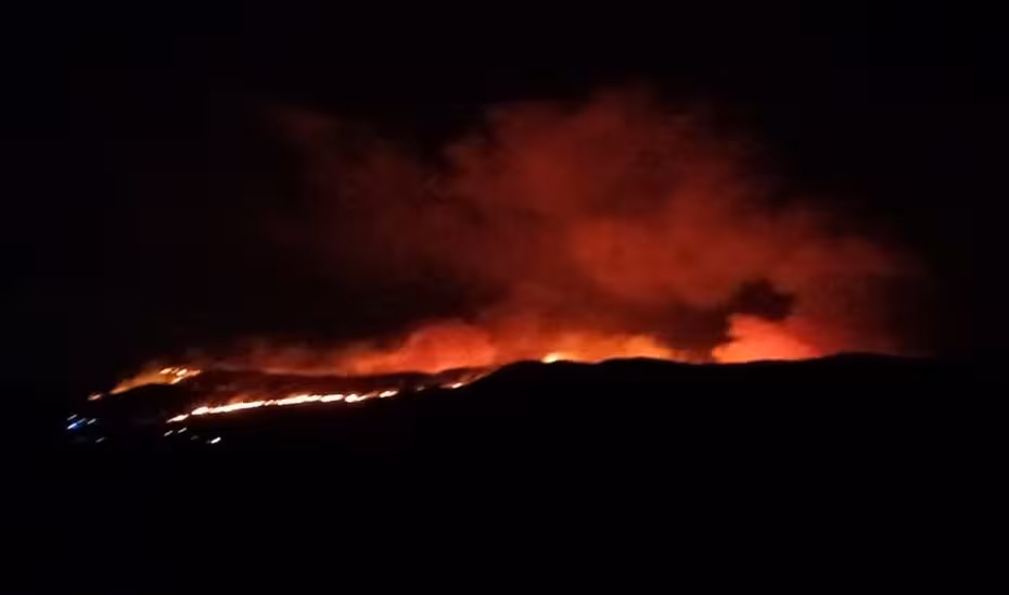 Incendio forestal declarado en Lubr&iacute;n (Foto Plan Infoca/Junta de Andaluc&iacute;a)