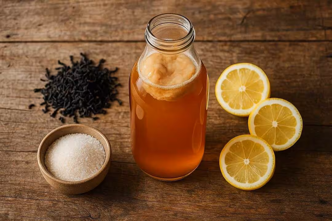 Kombucha artesana (Imagen de NutriScan App en Pixabay)