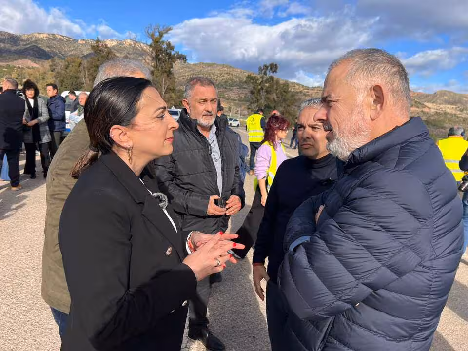 Rubira y Cano en la manifestaci&oacute;n de agricultores 'Sobran los motivos' (Foto PP)