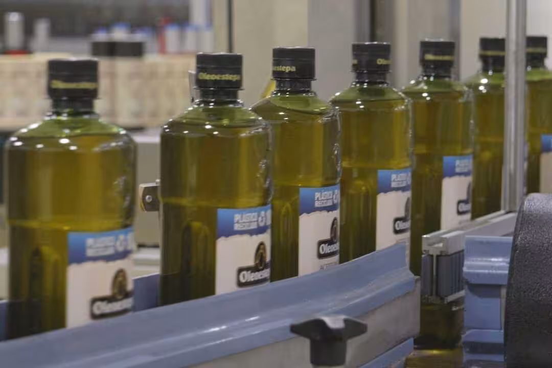 L&iacute;nea actual de envasado de aceite de oliva (Foto Oleoestepa)