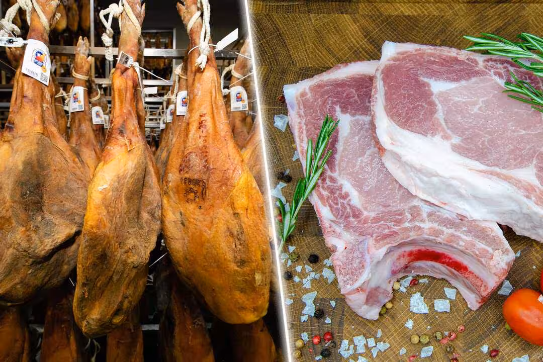 Jam&oacute;n y carne de cerdo (Foto Consejo Regulador de la DOP Jam&oacute;n y Paleta de Teruel)
