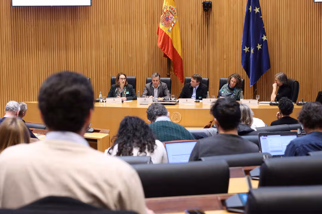Momento de la jornada sobre agricultura familiar, Pacto Verde y Agenda 2030, organizada por UPA en el Congreso de los Diputados. (Foto Joaqu&iacute;n Ter&aacute;n/UPA)