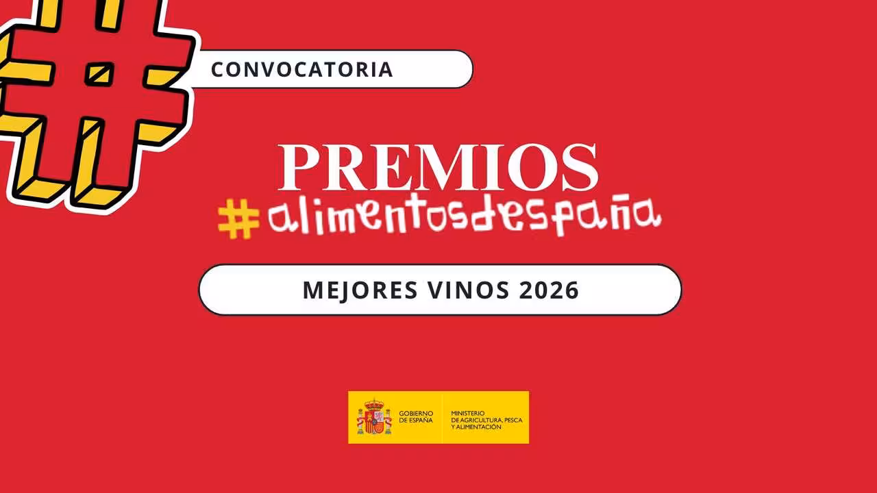 Convocatoria de los Premios Alimentos de Espa&ntilde;a Mejores Vinos 2026 (Cartel MAPA)