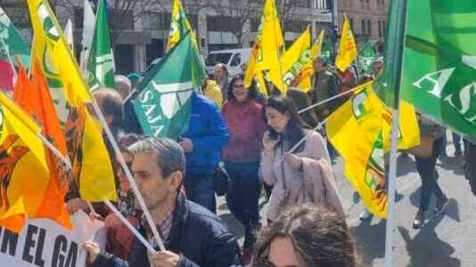 Protesta de agricultores (Foto Asaja Castilla y Le&oacute;n) Archivo