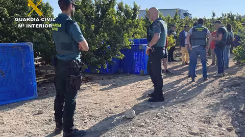Inspecciones trabajo en fincas agr&iacute;colas (Foto Guardia Civil)