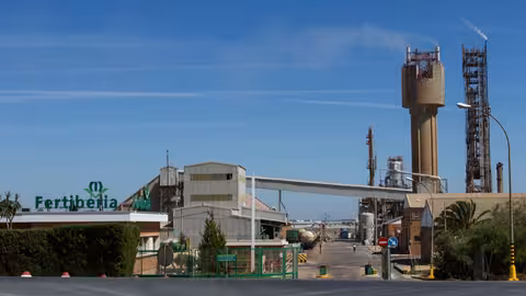 Complejo industrial de Fertiberia en Palos, Huelva (Foto Aiqbe)