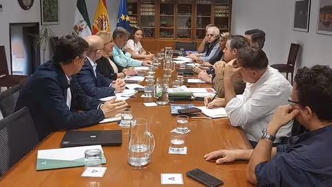 Reuni&oacute;n con OPAs y cooperativas en la Mesa de Interlocuci&oacute;n Agraria (Foto Junta de Andaluc&iacute;a)