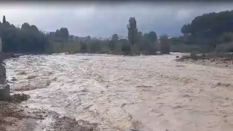 R&iacute;o Argos tras paso de la DANA (Foto CHS)