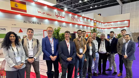 Grupo de empresarios participantes en la feria Gulfood Manufacturing de Dubai (Foto C&aacute;mara de Comercio de Murcia)