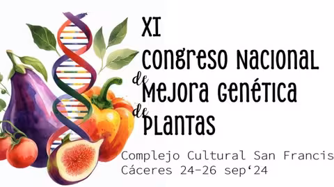 Cartel del Congreso Nacional de Mejora Gen&eacute;tica de Plantas (Imagen Cicytex)