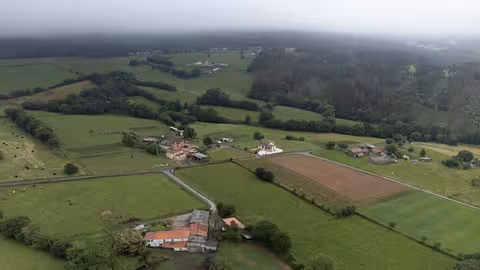 Vista a&eacute;rea de campos de cultivo familiares (Foto UPA)