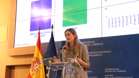 Sara Aagesen en la presentaci&oacute;n del Plan +SE (Foto Miteco)