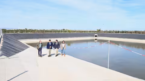 Inauguraci&oacute;n de los colectores Norte y Sur de San Javier (Foto CARM)