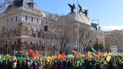 Protesta de agricultores ante el MAPA en una imagen de Archivo (Foto COAG)