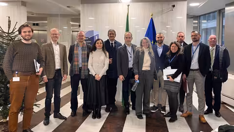 Responsables de la RFEC en Bruselas para abordar el silvestrismo (Foto RFEC)