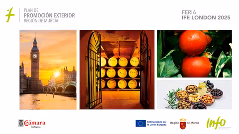 Cartel de la Regi&oacute;n de Murcia para la feria IFE London 2025 (Imagen CARM)