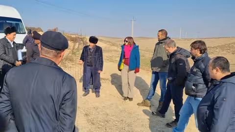 Delegaci&oacute;n murciana durante una de las visitas a Uzbekist&aacute;n (Foto CARM)