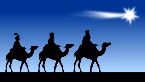 Los tres Reyes Magos (Imagen de OpenClipart-Vectors en Pixabay)