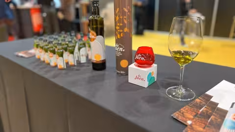 Productos de la IGP Aceite de Ja&eacute;n en Madrid Fusi&oacute;n (Foto IGP Aceite de Ja&eacute;n)