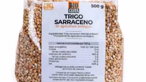 Trigo sarraceno BIOCesta alerta por presencia de gluten (Foto Aesan en X)