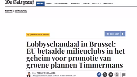 Recorte de la noticia publicada por 'De Telegraaf' (Captura facilitada por Asaja Sevilla)