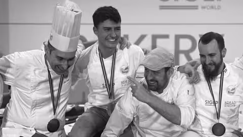 Podio del Campeonato Internacional &ldquo;Bread In The City-Bakery World Cup&rdquo; (Foto Ceoppan)
