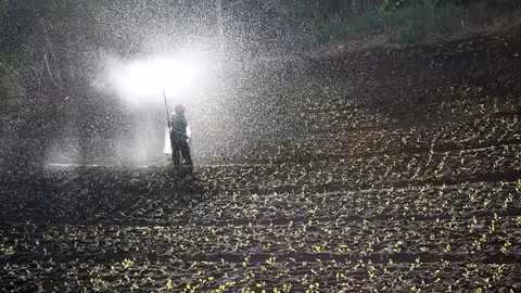 Agricultor trabajando en un cultivo (Foto Uni&oacute;n de Uniones)