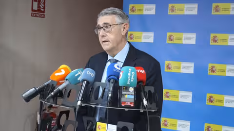 Comparecencia de Urrea ante los medios de comunicaci&oacute;n (Foto CHS)