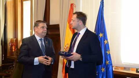 Planas y Hansen en el Ministerio de Agricultura (Foto MAPA)