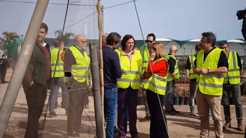 Bego&ntilde;a Garc&iacute;a Bernal visita las obras de recuperaci&oacute;n del vivero Orvifrusa, en Chiva (Foto MAPA)