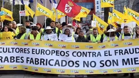 Protesta de apicultores en Madrid (Foto COAG)