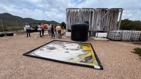 Tecnolog&iacute;a desnitrificaci&oacute;n en el Campo de Cartagena (Foto proyecto Life Desirows)