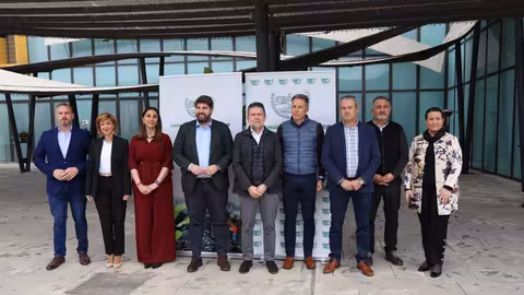 Autoridades asistentes a la Asamblea de la Comunidad de Regantes de Lorca (Foto CR de Lorca)