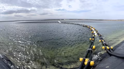Planta solar flotante de la Comunidad de Regantes de Balazote-La Herrera, en Albacete (Foto MAPA)